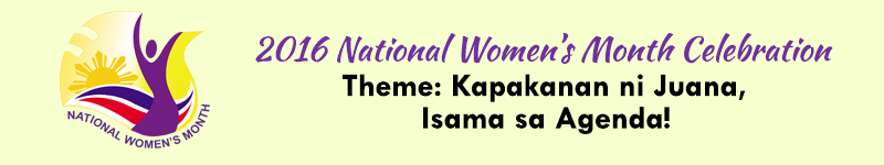 2016 National Women’s Month